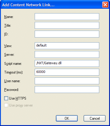 Content Network Link Dialog